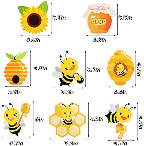 30 komada pčelinji viseći vrtložni ukrasi pčelasti viseći vrtlog folija stropni streameri medeni pčeli tematske zalihe za zabavu dvostrani