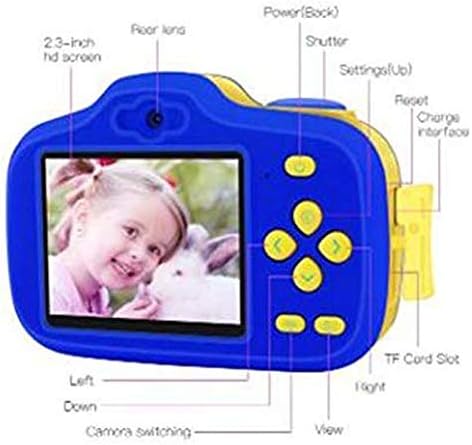 Dječja Kamera U donjem dijelu, mini digitalni fotoaparat 2,3-inčni crtani Slatki fotoaparat igračke za djecu kamera 1080 U donjem dijelu