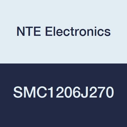 NTE Electronics SMC1206J270 serija SMC površinski nosač višeslojnog keramičkog kondenzatora, 0,126 L x 0,063 W x 0,031 H, 5% tolerancija,