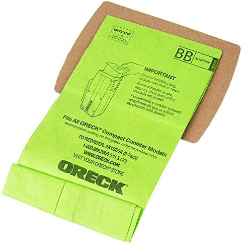 Prava Oreck AK1BB8A vakuumska torba za BB900 -DGR za čišćenje kanistera - zamjenjuje Oreck dio PKBB12DW