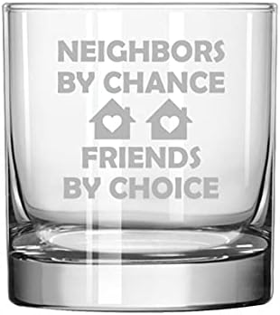 Viski marke bucket u staromodnoj čaši susjedi slučajno prijatelji po izboru poklon susjeda