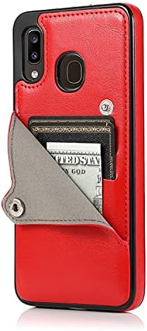 Futrola za telefon kompatibilna s futrolom za novčanik s držačem za kartice, magnetskim gumbima od PU kože, preklopni zaštitni poklopac