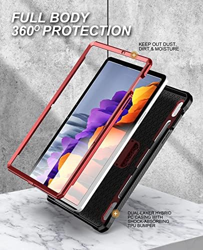 Slučaj za zaštitni slučaj tablete Kompatibilno sa Samsung Galaxy Tab S8/Tab S7 11 inčni -Teška dužnost robusni zaštitni kućište otporno