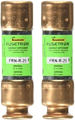 Busmann BP/FRN-R-25 25 Amp Fusetron dvostruki element Element Vremensko odgoj struje Ograničavajuća klasa osigurača RK5, 250V UL na