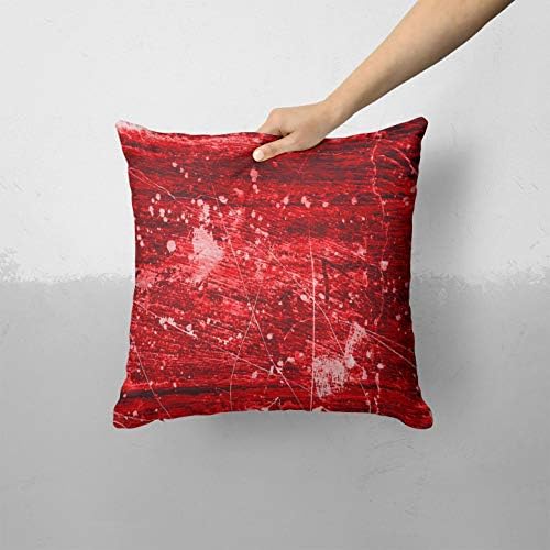 Iirov crvena grunge boja prskanje - prilagođeni ukrasni dekor za dom zatvoreni ili vanjski jastučni poklopac plus jastuk set za kauč,