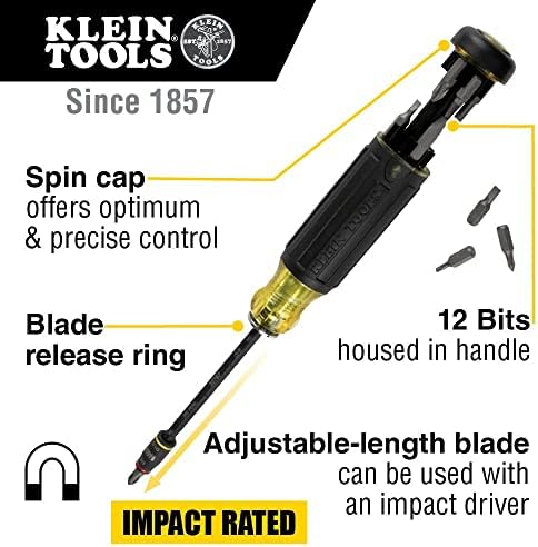Klein Tools NCVT-4ir Nekontaktivni Volt Tester, 12-1000V izmjenična olovka s IR termometrom -22 do 482 ° F, LED i zvučni alarmi, džepni