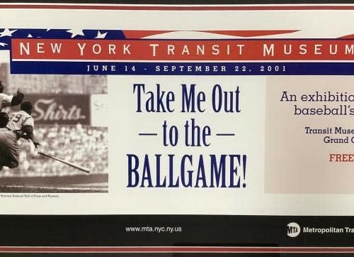 Yogi Berra potpisan tisak 28x12 NY Transit Vodi me Yankees Auto Hof uokviren JSA - Autographed MLB Art