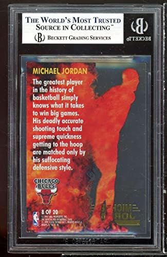 Michael Jordan Card 1996-97 Hoops Hot List 8 BGS 9