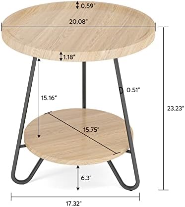 Mali završni stol od drveta, mali, drveni
