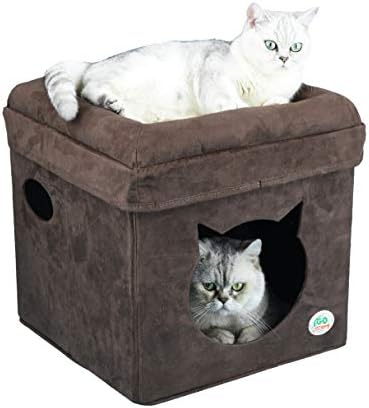 Povoljno Sklopivo mačje lice lako sklopivi kućni namještaj za sklonište mačića otoman za kućne mačke smeđa