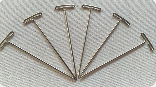 Metalne t-igle duljine 38 mm za modeliranje perika od makramea, šivanje set alata od 100 komada