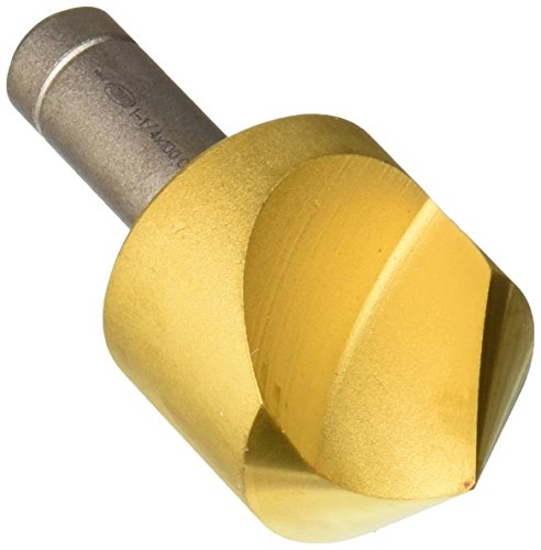Keo 55444 Cobalt Steel Single-End Countertersink, Tin obložena, pojedinačna flauta, kut točke od 100 stupnjeva, okrugla sjednje, 1/2