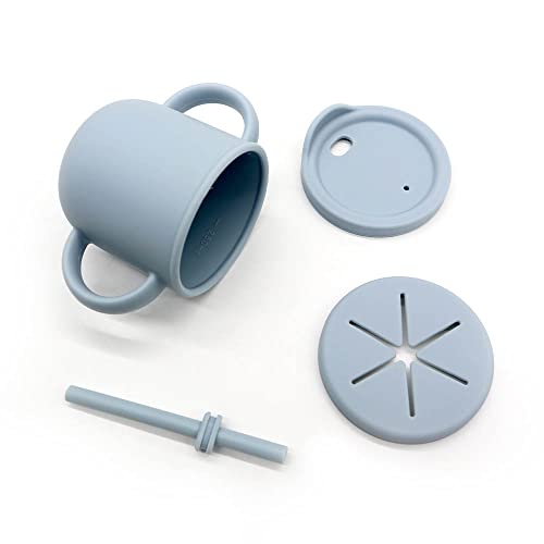 Poklon set za hranjenje beba od netoksičnog silikona bez BPA: naprsnik, podijeljena usisna čašica i zdjela za usisavanje, pojilica,