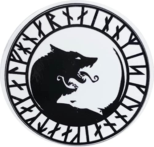 Úlfhéðnar rune vuk simbol nema milosrđa samo nasilje naljepnica naljepnica odbojnik vinil boca vode yin yang tetovaža automobila motorni