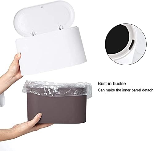 Kanta za smeće bucket za spavaću sobu kanta za smeće za kućni ured kuhinja kada kanta za smeće / bijela