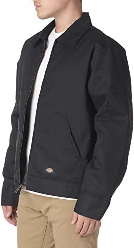Dickies Muška izolirana jakna Eisenhower prednjeg zipa, crna, velika/uobičajena, crna, velika/obična