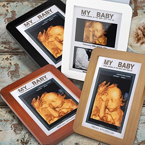 Dječji sonogram okvir za ultrazvuk foto okvira najava trudnoća sonogram fotogrami okviri neutralni vrtić dekor personalizirani darovi