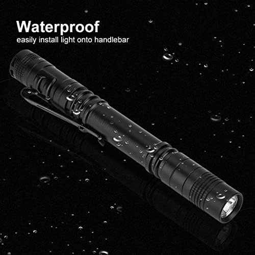 Watris veiyi LED Mini mala svjetiljka, 500 LUMENSKA POKRUSNA OSOBNA SVJETLOST, prijenosna olovka s isječkama za ribolov, planinarenje,