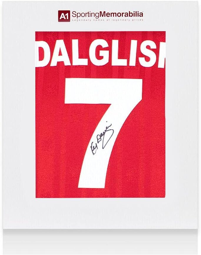 Kenny Dalglish potpisao košulju Liverpoola - 1986, broj 7 - Poklon kutija Autogram - Autografirani nogometni dresovi