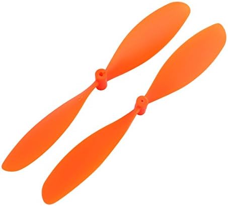 Aexit 2 pcs Električna oprema narančasta plastična RC zrakoplovna propelera vesla za propeler 7050 adapter za osovinu