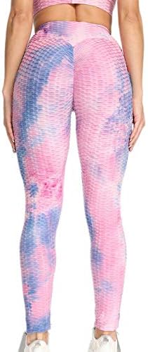 Dame za vezanje boja za dizanje stražnjice Ravne noge Fall odjeće Sportske atletske hlače za djevojčice s džepovima M5 M5