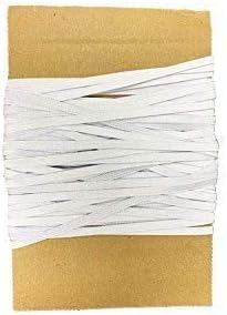 3/8 inča široka 50 jardi bijela gusta elastična traka pletena elastična vrpca Bungee bungee Bungee kalem za šivanje