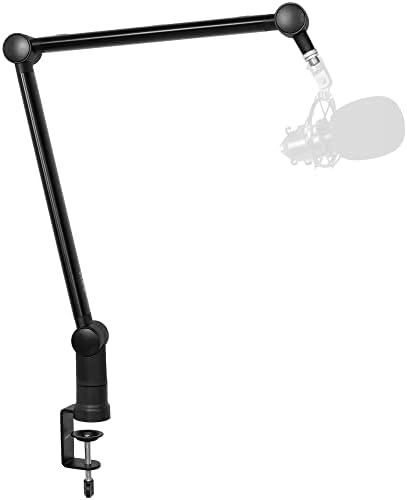 Vivo Premium emitiranje/podcast Microphone BOOM ARM STAMP SA 3/8 i 5/8 inčni vijak s adapterom za vijke, teškim dežurnim stolom, profesionalni
