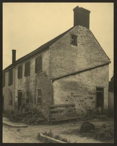 PovijesnaFindings Foto: Staro skladište na bivšem tržnom dvorištu, Falmouth, Virginia, VA, C1927, zgrada od opeke