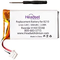 Savjetnik za slušalice kompatibilna zamjena baterije za plantronics savi 8210 slušalice- Uključuje mikro odvijač