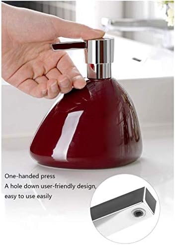 HTLLT keramički šljokica u obliku šampona sapun za sapun, kupaonica za tuširanje losion sapun sapun 450ml, smeđa