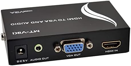 QTQGOItem AC 100V-240V DC 5V HDMI do VGA adaptera za video zvuk