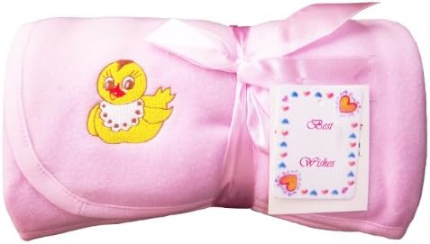 J.J. Coolwear dječje djevojke za bebe patke vez deke veličine 30 x40 ružičasta