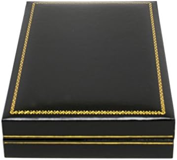 Nova kutija kutija za nakit od crne kože + prilagođena Torbica za nakit od crne kože