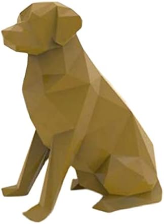 Čuvar psa 3d origami slagalica diy papirnati model geometrijski papir trofej ručno rađeni papir skulptura kreativni ukras za dom ukras