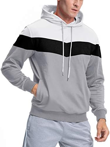 Eklentson muška dukserica casual trakice u boji sportske kapuljače pulover nadmašuje