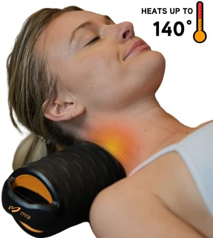 MojiHeat valjak 2, grijani valjak za bolove u leđima i vratu, izvrsna zamjena za vaš tradicionalni valjak od pjene, čvrsta za masažu