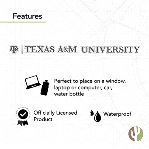 Texas A&M University Aggies Tamu Naziv logotip vinil naljepnica laptop za vodu s bocama za vodu