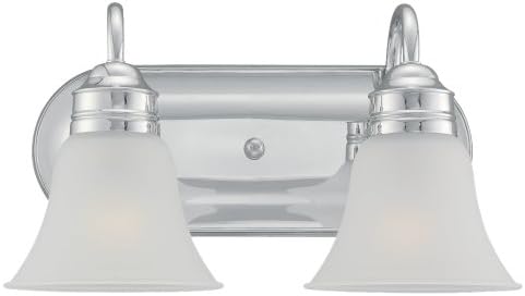Svjetiljka za kupaonicu U Stilu kupaonskog toaletnog pribora u stilu kupaonskog toaletnog pribora, dva svjetla, krom