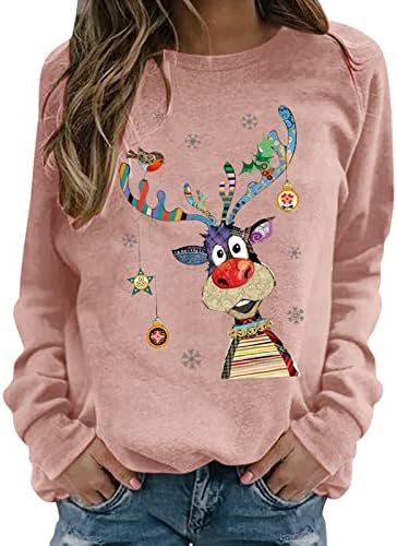 Skijaška dukserica žena tanka pulover solidne labave vrhove casual džempera modno udobne dukseve bluze dugih rukava majice za žene