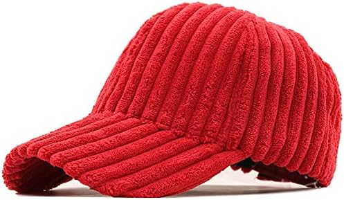 Avilego Womens Corduroy bejzbol kapica zima topli podesivi bejzbol šešir za putovanja na otvorenom