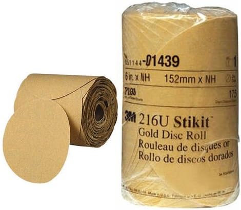 3M Stikit Gold Disc Roll, 01439, 6 in, P180, 175 diskova po kolutu