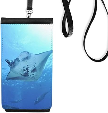 Ocean Ray Skate Science Nature Picture Phone Phone novčanik Nazica za visenje mobilne vrećice Crni džep