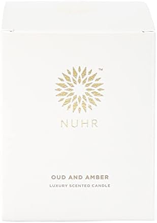 Nuhr Kućne mirisne svijeće - Oud i jantarni miris mirisa luksuznih darova za svijeće - aromaterapija Poklon za maženje za žene Ukrasne