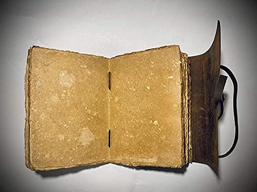 Vintage kožni časopis - 200 stranica rustikalni papir palube - Unsined Pages Knjiga sjena, Grimoire, bezvrijedna bilježnica, srednjovjekovni