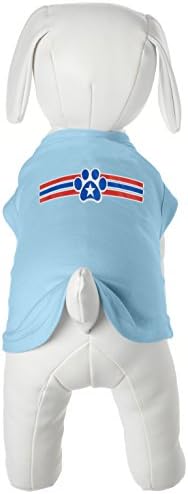 12-inčne majice s sitotiskom Patriotska šapa zvijezde za kućne ljubimce, srednje veličine, dječje plave boje