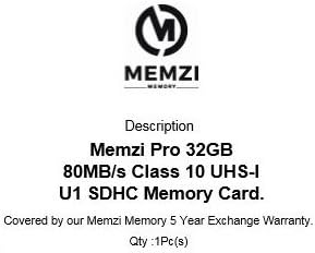 Memorijska kartica MEMZI PRO SDHC 32gb Class 10 80 MB/s. za Sony digitalni fotoaparat Cyber-Shot DSC-WX80, DSC-WX70, DSC-WX60, DSC-WX50,