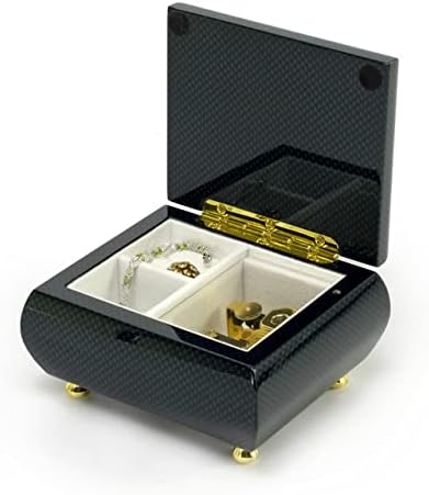 23 NAPOMENA Tirkizna kutija za moderni glazbeni nakit u visokoj sjaju - Waltz, J Brahms