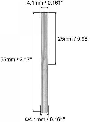 UxCell Chucking reamer, 3,3 mm C3/K10 volfram karbid H7 točnost tokačjeg stroj stroj reamer 4 ravne flaute narežani rezač