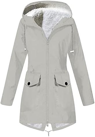 Ženska zima zadebljana vojna parka jakna toplo runo pamučni kaput s kapuljačom puni patentni zatvarač dugi rukavi Čvrsta vanjska odjeća