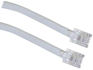 1 stopala kratka bijela telefonska linijska kabel univerzalno kompatibilna faks modem fiksna linijska linija rj11 6p4c